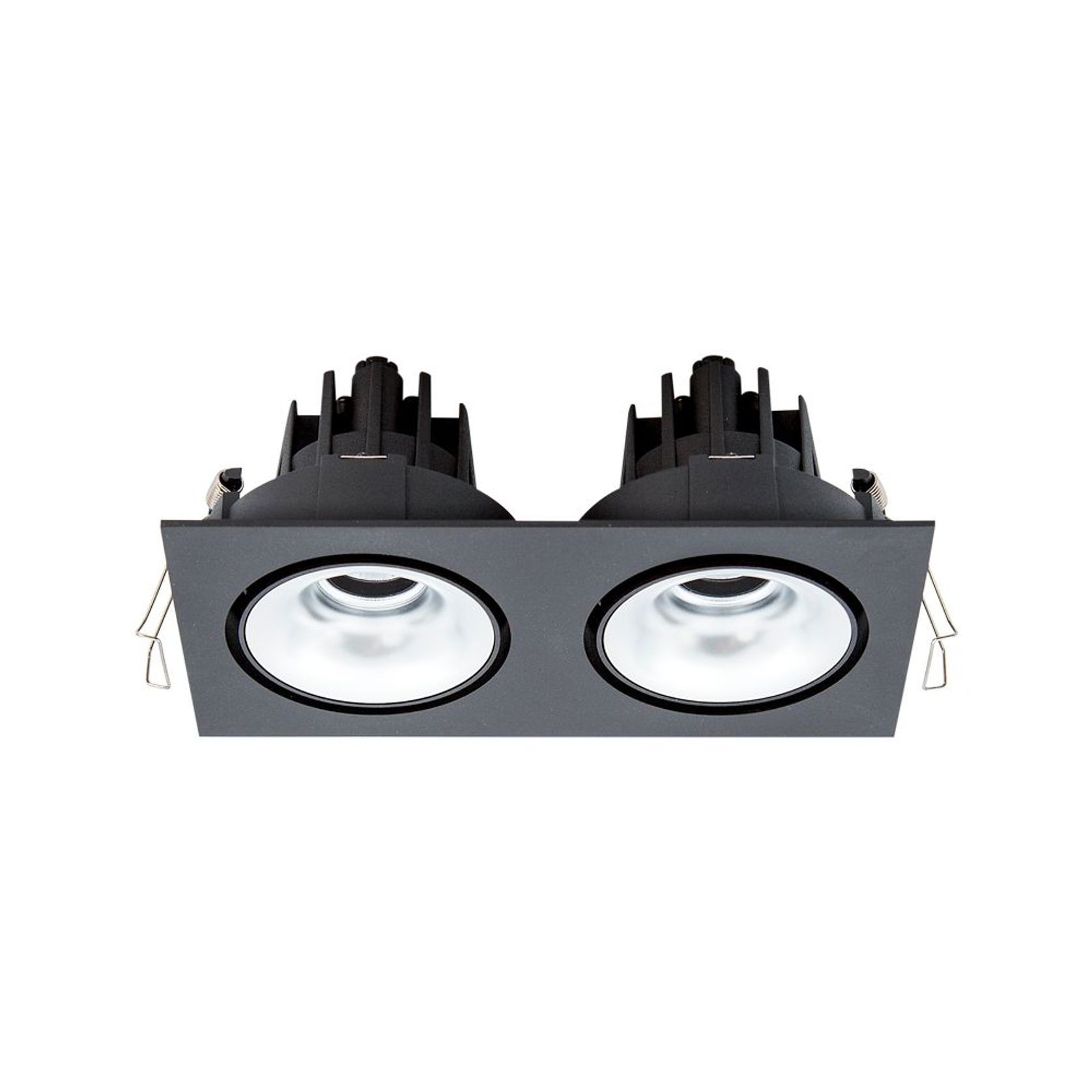 Cevon Dark Art Tilt/Rotate - 2x 11W Double Downlight gallery detail image