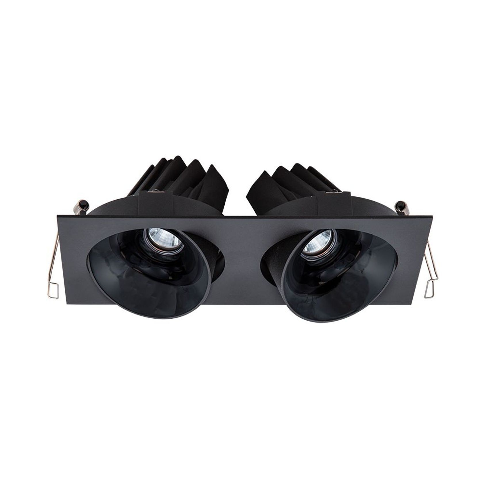 Cevon Dark Art Tilt/Rotate - 2x 14W Double Downlight gallery detail image