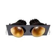 Cevon Dark Art Tilt/Rotate - 2x 14W Double Downlight gallery detail image