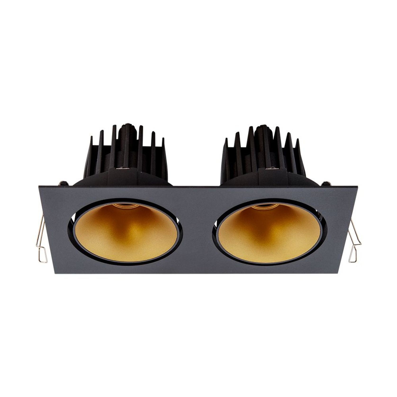 Cevon Dark Art Tilt/Rotate - 2x 14W Double Downlight gallery detail image