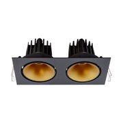 Cevon Dark Art Tilt/Rotate - 2x 14W Double Downlight gallery detail image