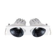 Cevon Dark Art Tilt/Rotate - 2x 14W Double Downlight gallery detail image