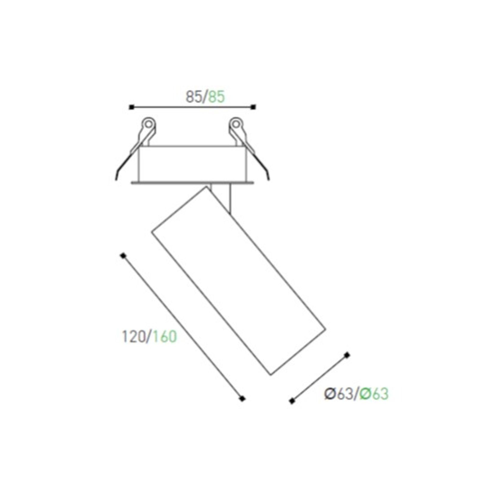 Omni Directional Can Light Recessed Long gallery detail image