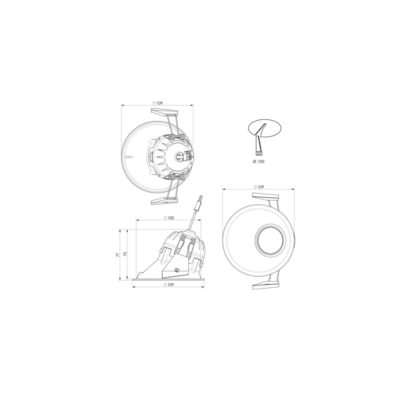 ZELA Offset Deep Tiltz Downlight gallery detail image