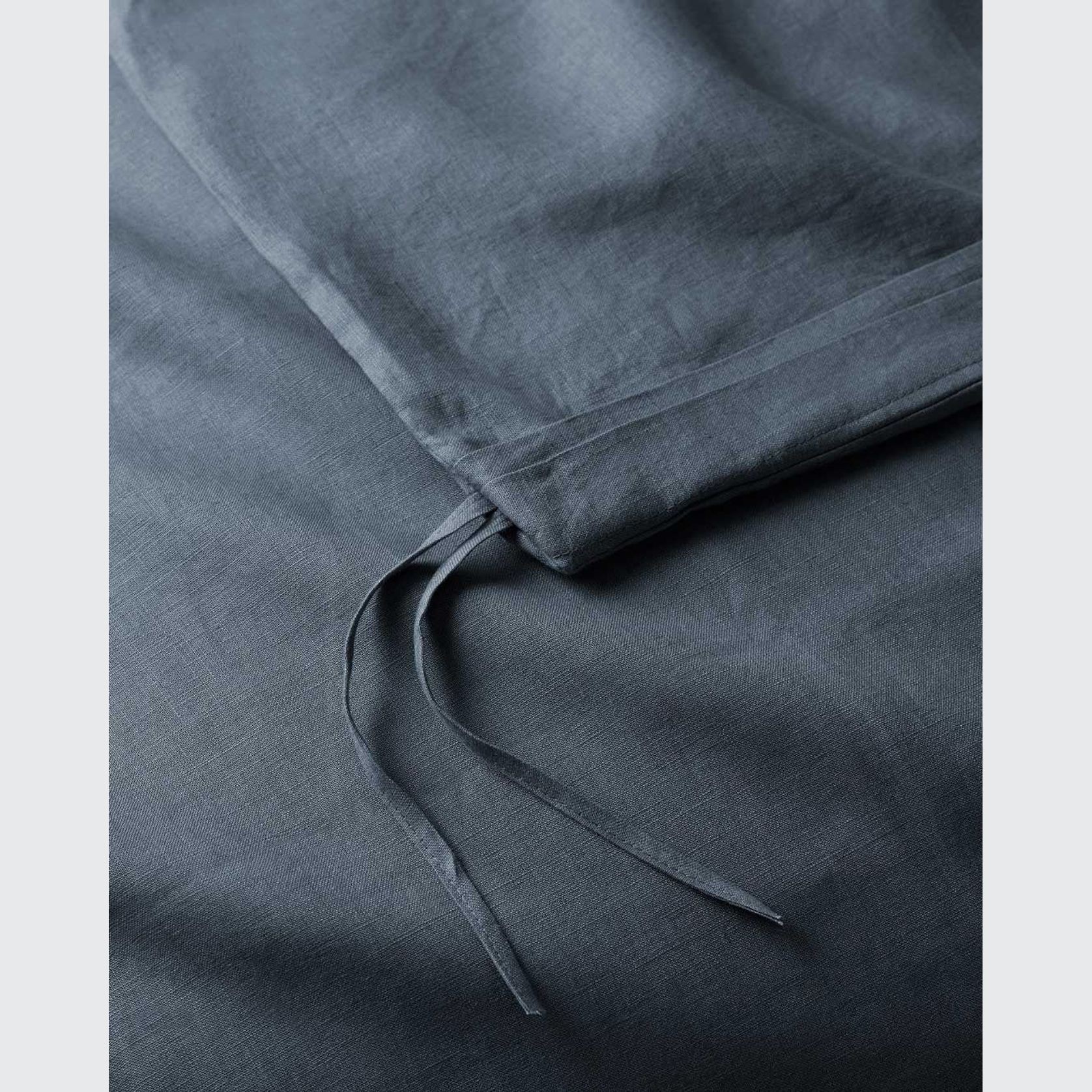 Ravello Linen Quilt Cover - Denim | Weave Home Bed Linen gallery detail image