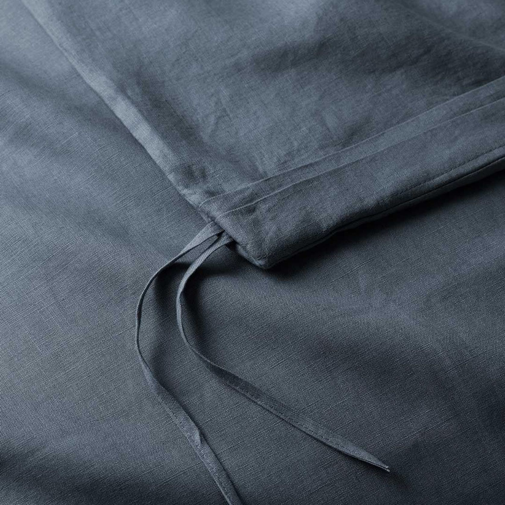 Ravello Linen Quilt Cover - Denim | Weave Home Bed Linen gallery detail image