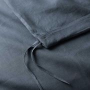 Ravello Linen Quilt Cover - Denim | Weave Home Bed Linen gallery detail image