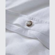 Ravello Linen Quilt Cover - White | Weave Home Bed Linen gallery detail image