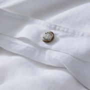 Ravello Linen Quilt Cover - White | Weave Home Bed Linen gallery detail image