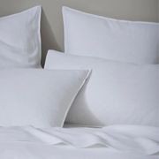 Ravello Linen Quilt Cover - White | Weave Home Bed Linen gallery detail image