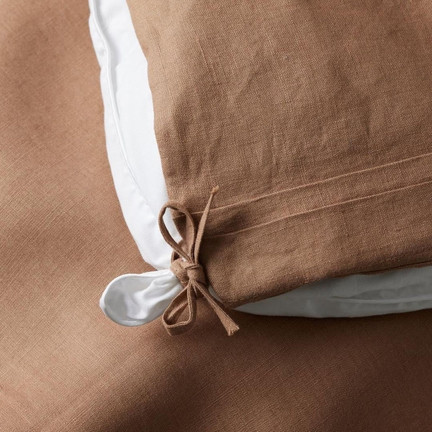 Ravello Linen Quilt Cover - Biscuit | Weave Home Bed Linen gallery detail image