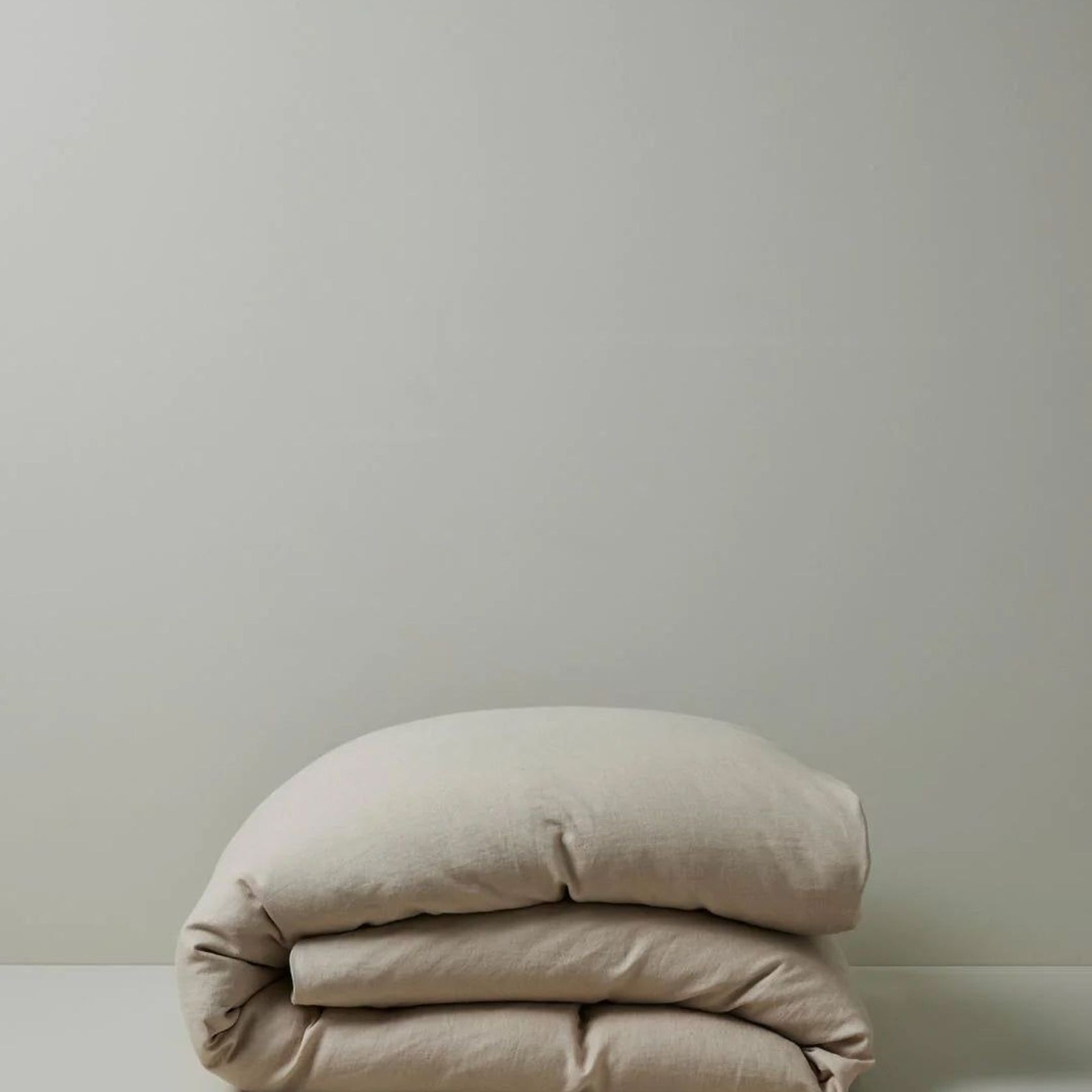 Ravello Linen Quilt Cover - Shell | Weave Home Bed Linen gallery detail image