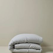 Ravello Linen Quilt Cover - Silver | Weave Home Bed Linen gallery detail image