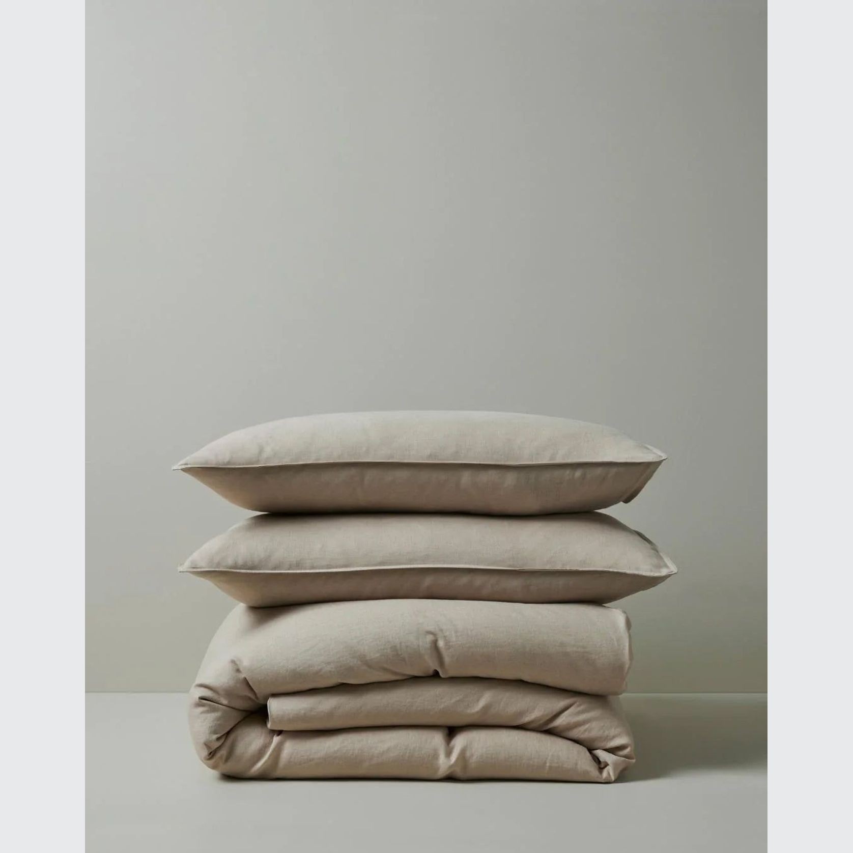 Ravello Linen Quilt Cover - Shell | Weave Home Bed Linen gallery detail image