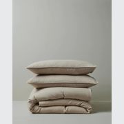Ravello Linen Quilt Cover - Shell | Weave Home Bed Linen gallery detail image
