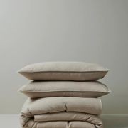 Ravello Linen Quilt Cover - Shell | Weave Home Bed Linen gallery detail image