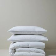 Ravello Linen Quilt Cover - White | Weave Home Bed Linen gallery detail image