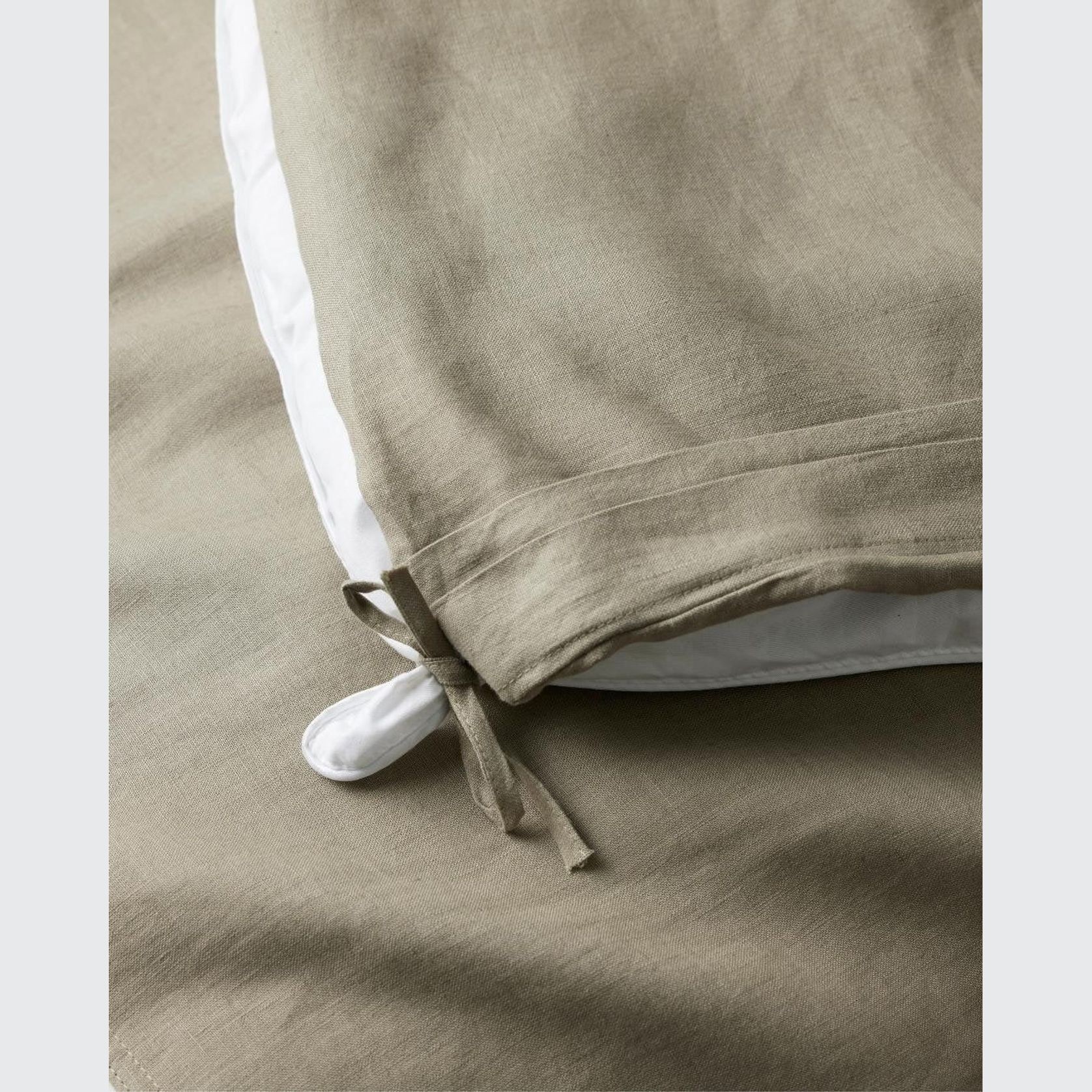 Ravello Linen Quilt Cover - Caper | Weave Home Bed Linen gallery detail image