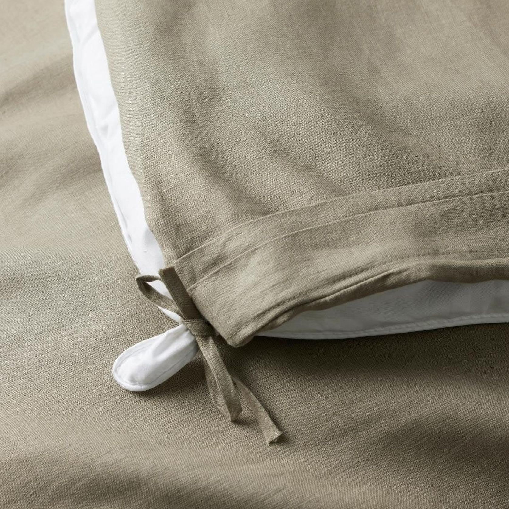 Ravello Linen Quilt Cover - Caper | Weave Home Bed Linen gallery detail image