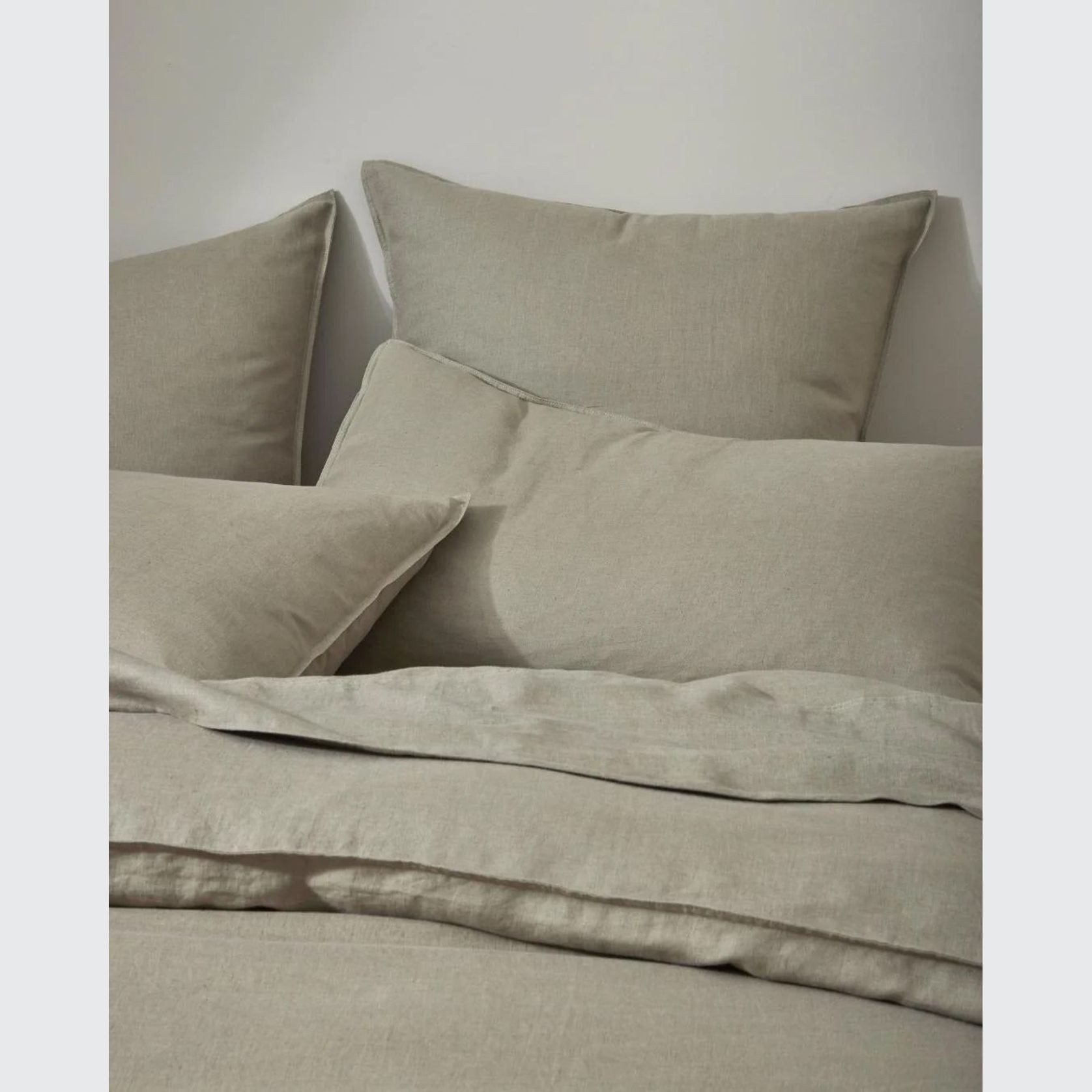 Ravello Linen Quilt Cover - Caper | Weave Home Bed Linen gallery detail image