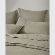 Ravello Linen Quilt Cover - Caper | Weave Home Bed Linen gallery detail image