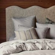 Ravello Linen Quilt Cover - Silver | Weave Home Bed Linen gallery detail image