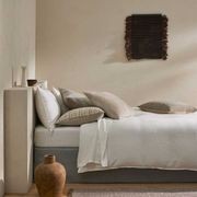 Ravello Linen Quilt Cover - White | Weave Home Bed Linen gallery detail image