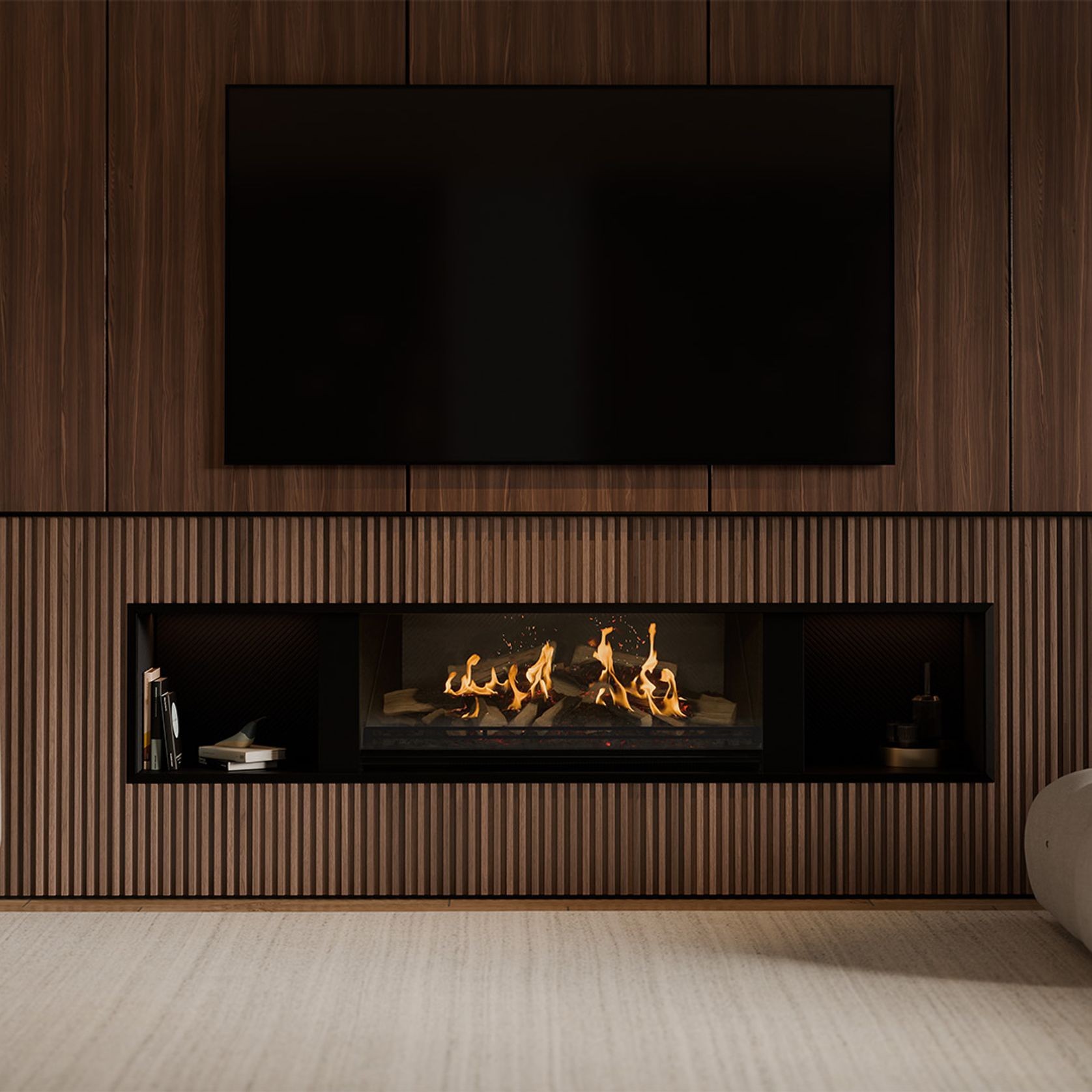 Escea LE1000 Holographic Electric Fireplace gallery detail image