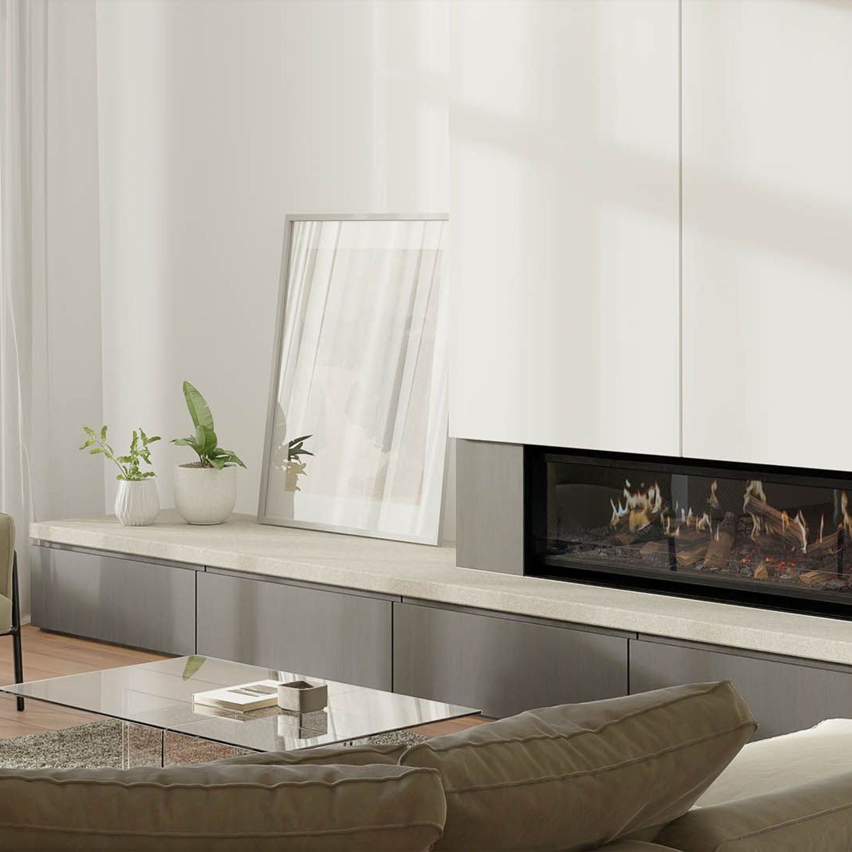 Escea LE1250 Holographic Electric Fireplace gallery detail image