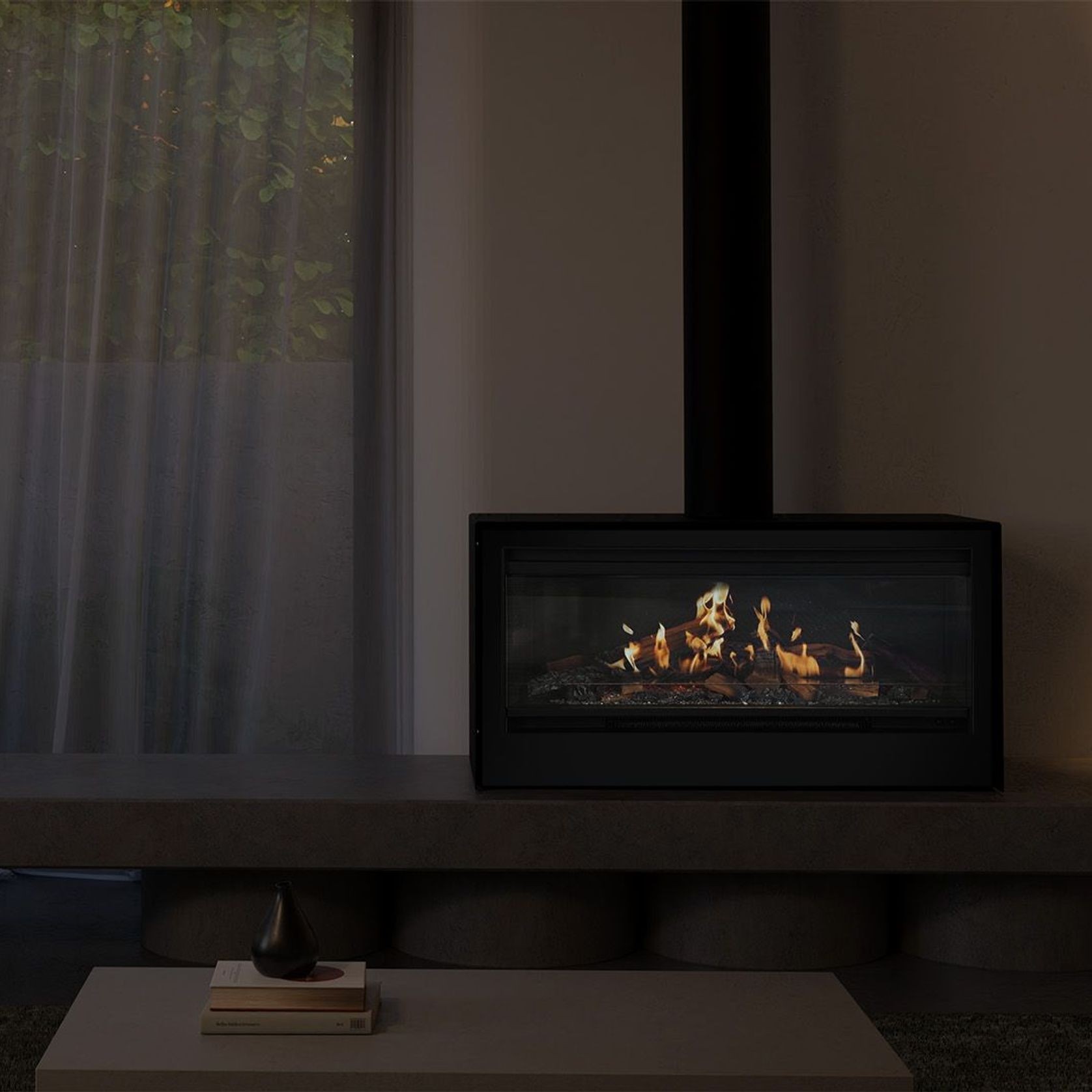 Escea LEFS1000 Freestanding Holographic Electric Fire gallery detail image