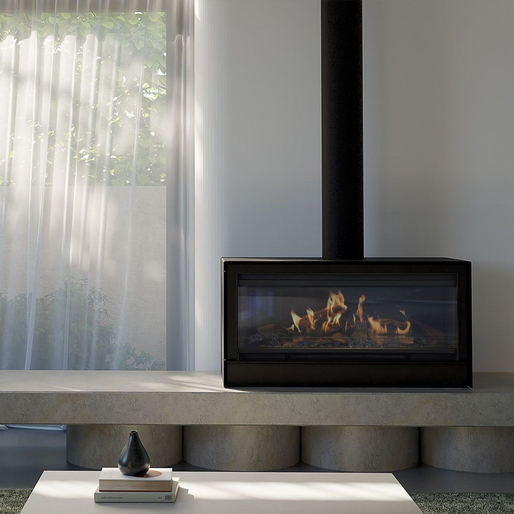 Escea LRFS1000 Freestanding Holographic Electric Fire gallery detail image