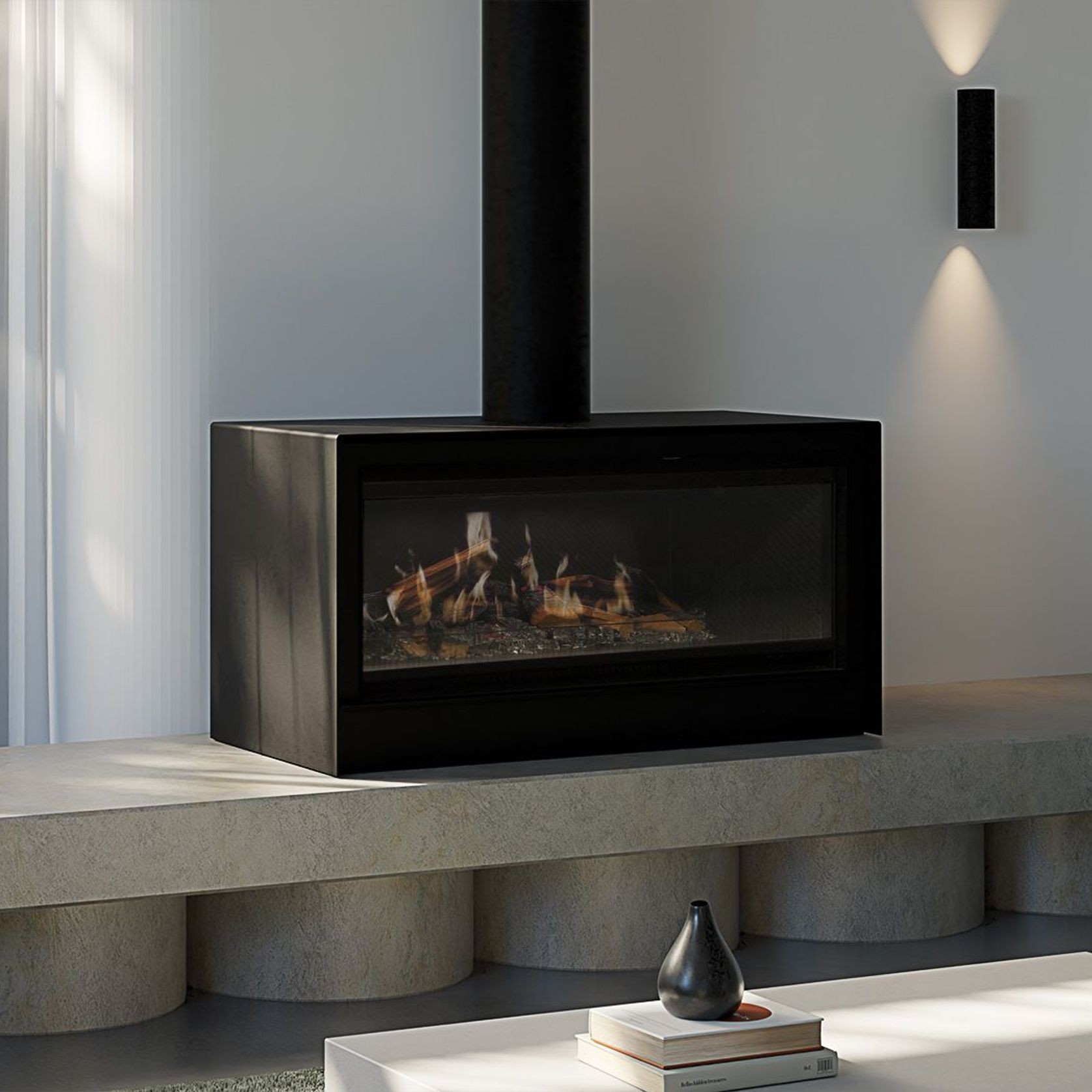 Escea LRFS1000 Freestanding Holographic Electric Fire gallery detail image