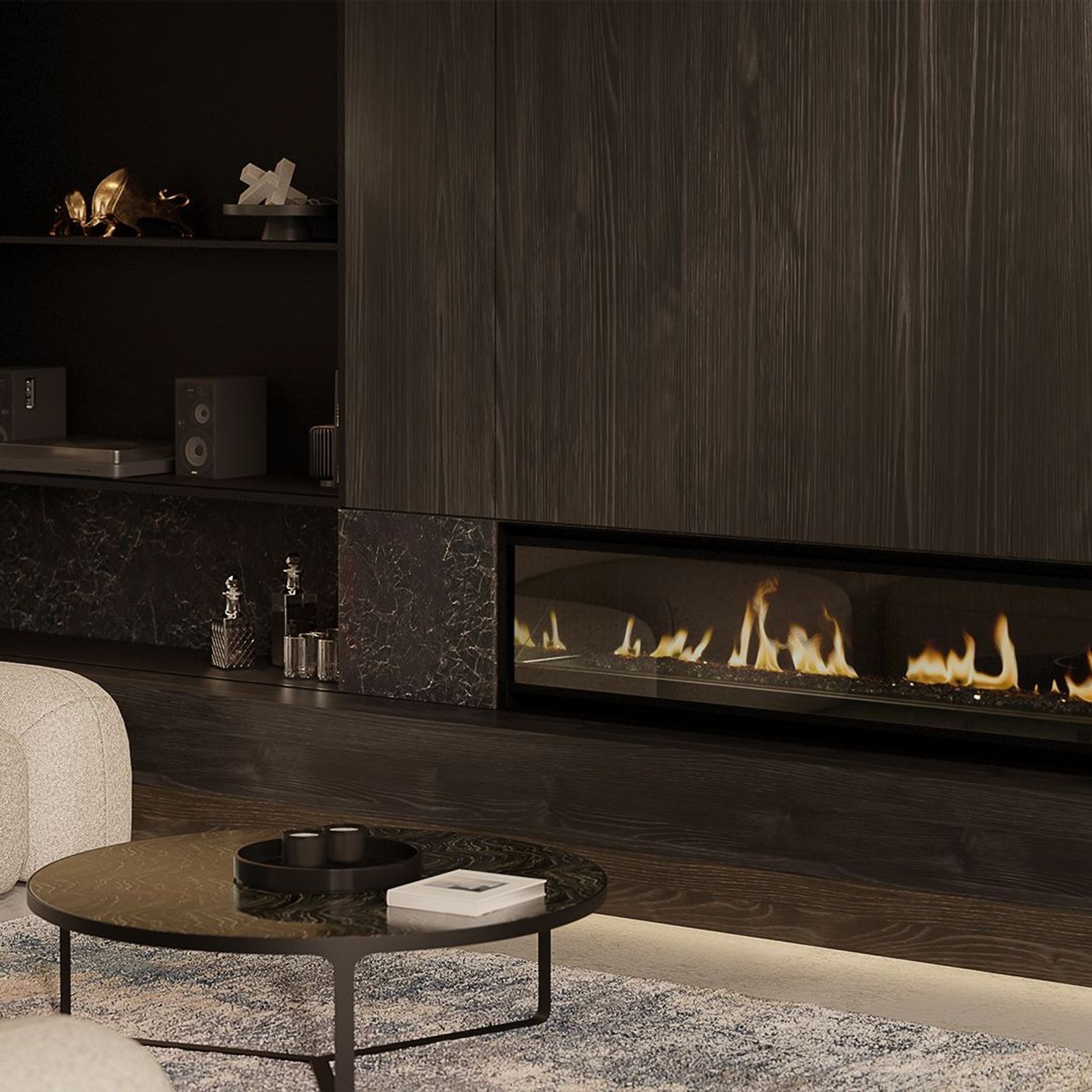 Escea LR1550 Inbuilt Electric Fireplace gallery detail image