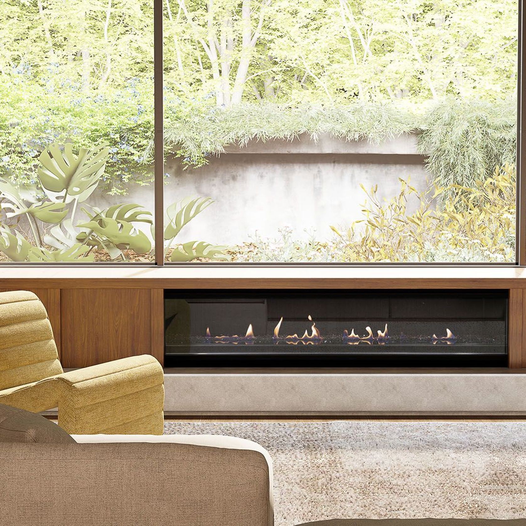 Escea LR1750 Inbuilt Electric Fireplace gallery detail image