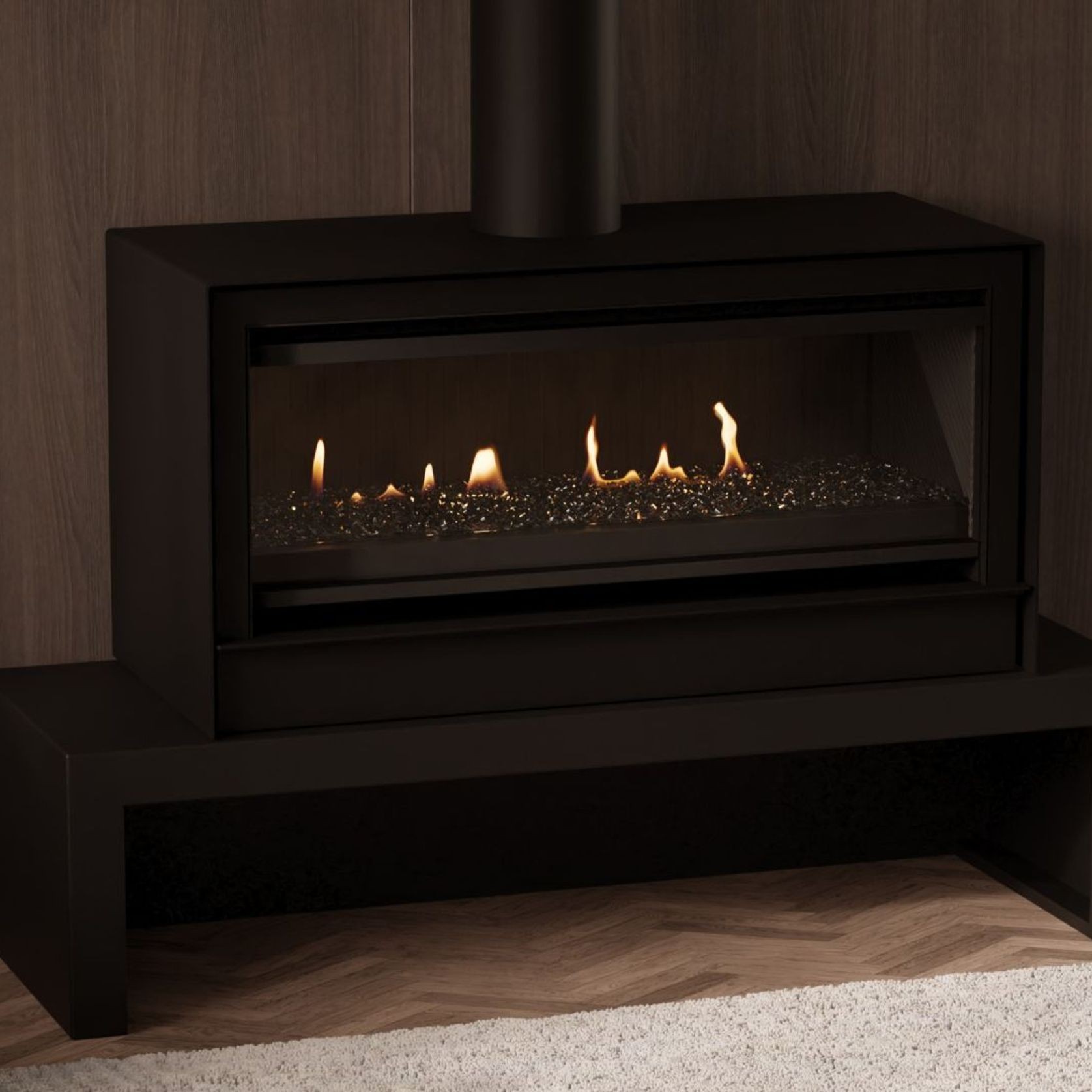 Escea LRFS1000 Freestanding Holographic Electric Fire gallery detail image