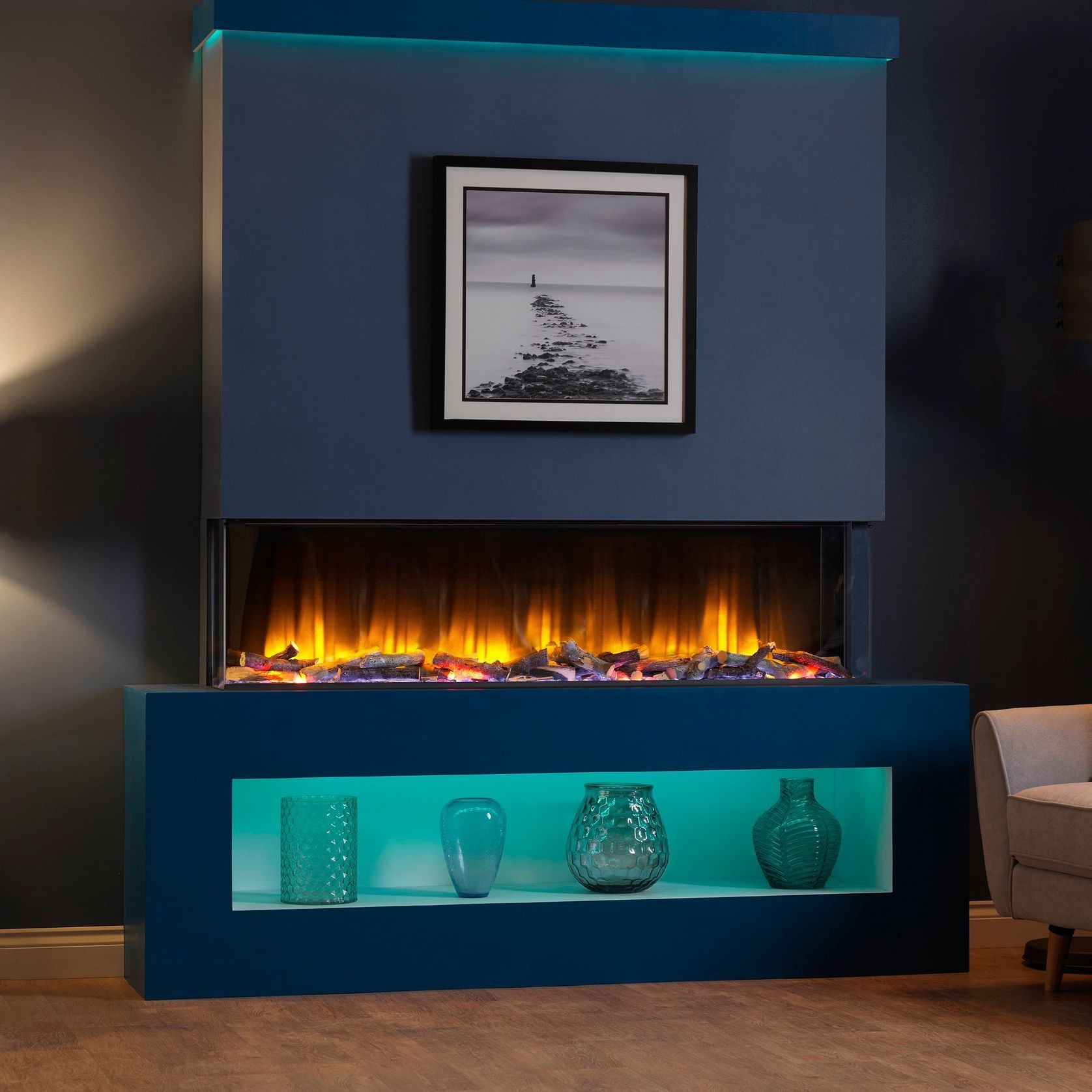Polaris 1600E Electric Fireplace gallery detail image