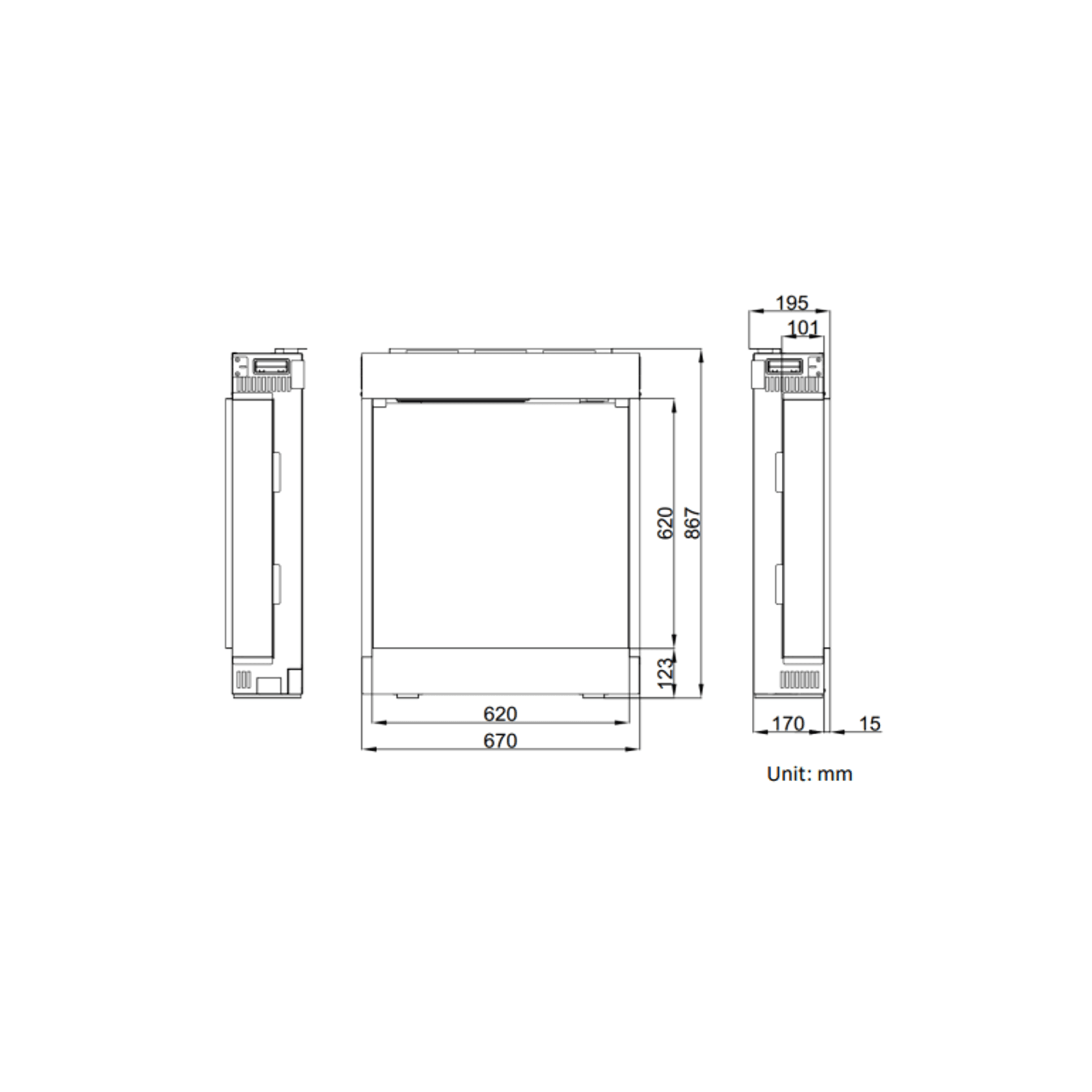 620E | Electric Fireplace gallery detail image