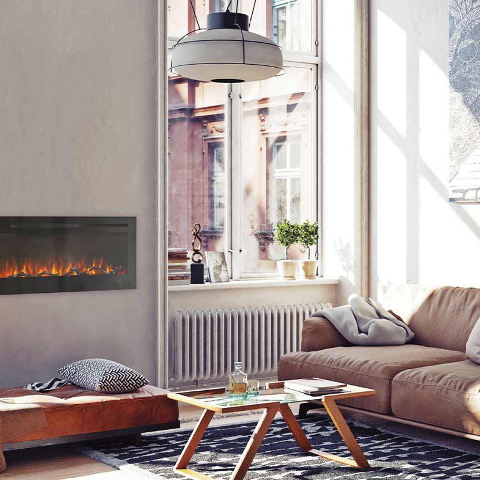 Visionline VL60 Electric Fireplace gallery detail image