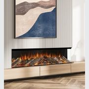 Evonic Volante 1800 Black Edition Electric Fireplace gallery detail image