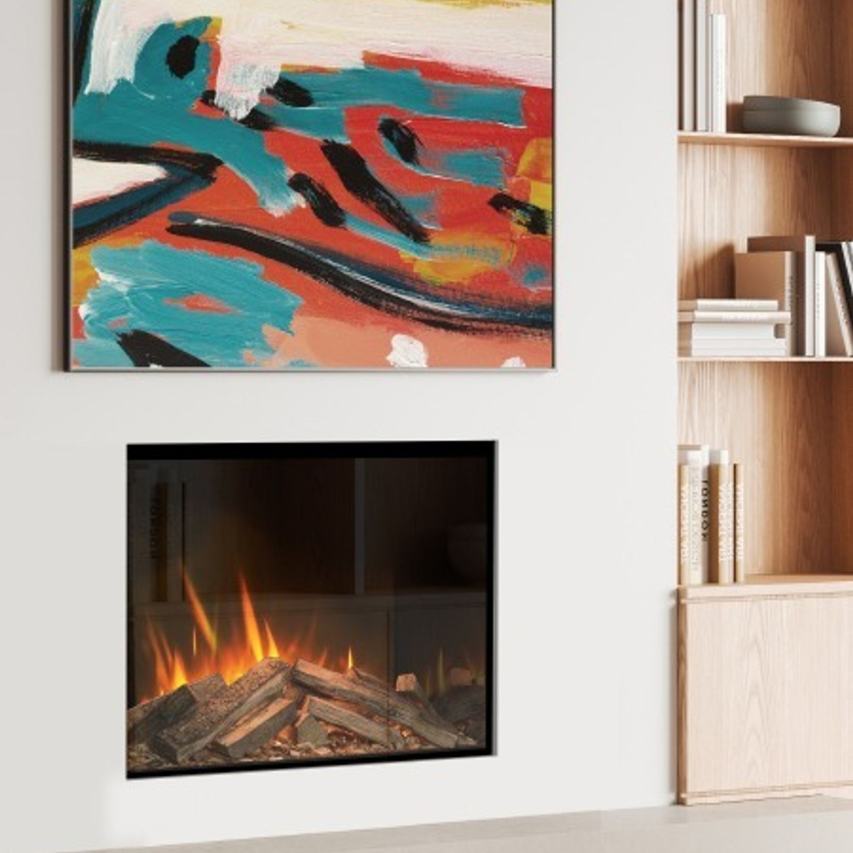 Evonic Volante 800T Black Edition Electric Fireplace gallery detail image