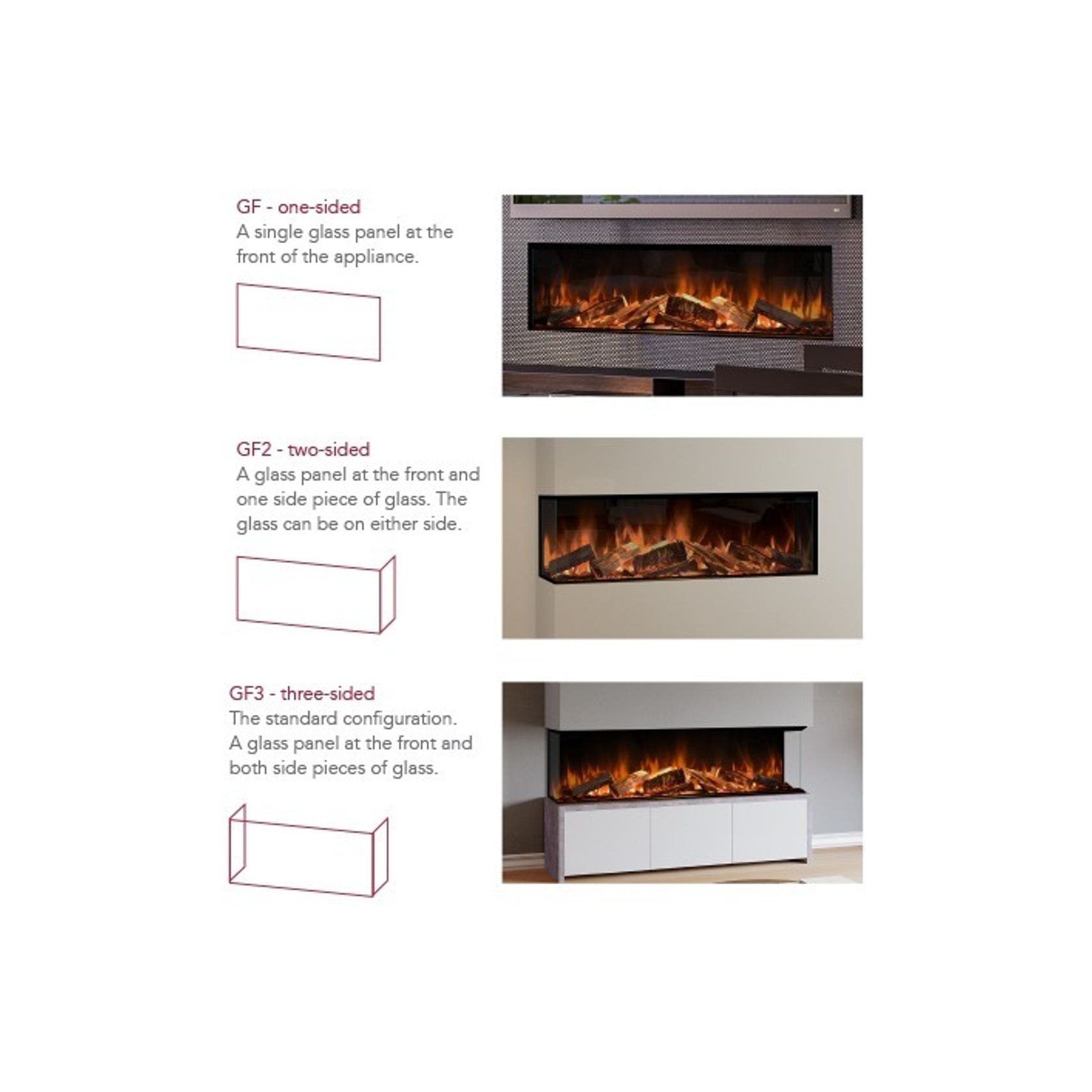 Evonic Volante 1800 Black Edition Electric Fireplace gallery detail image