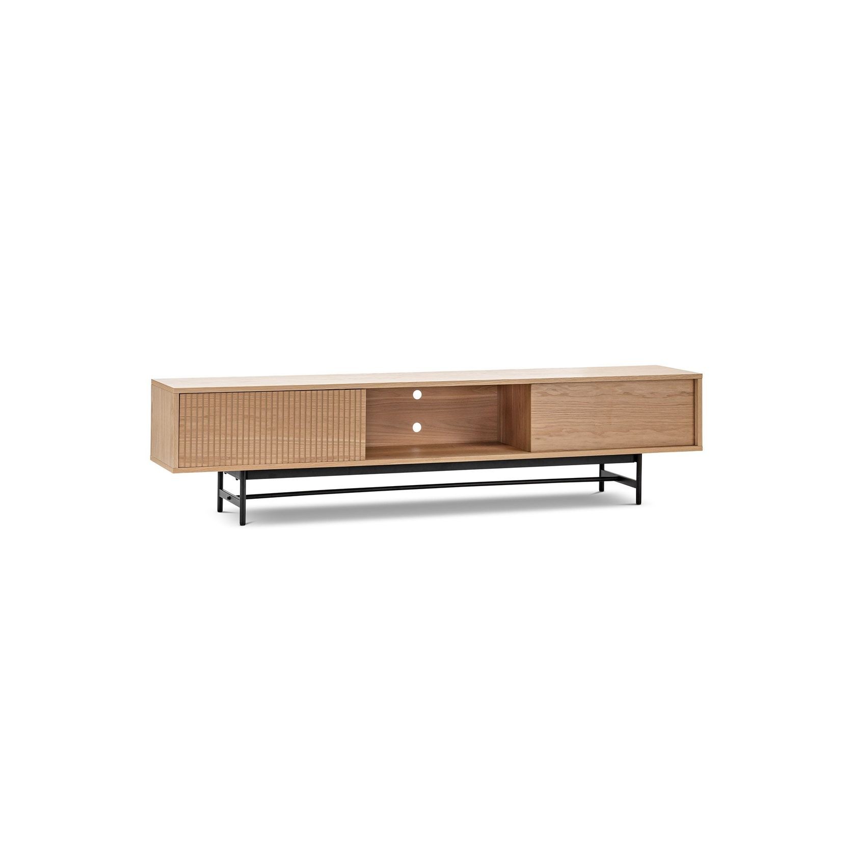 Arae 3 Door TV Entertainment Unit | 210cm | Natural Oak gallery detail image