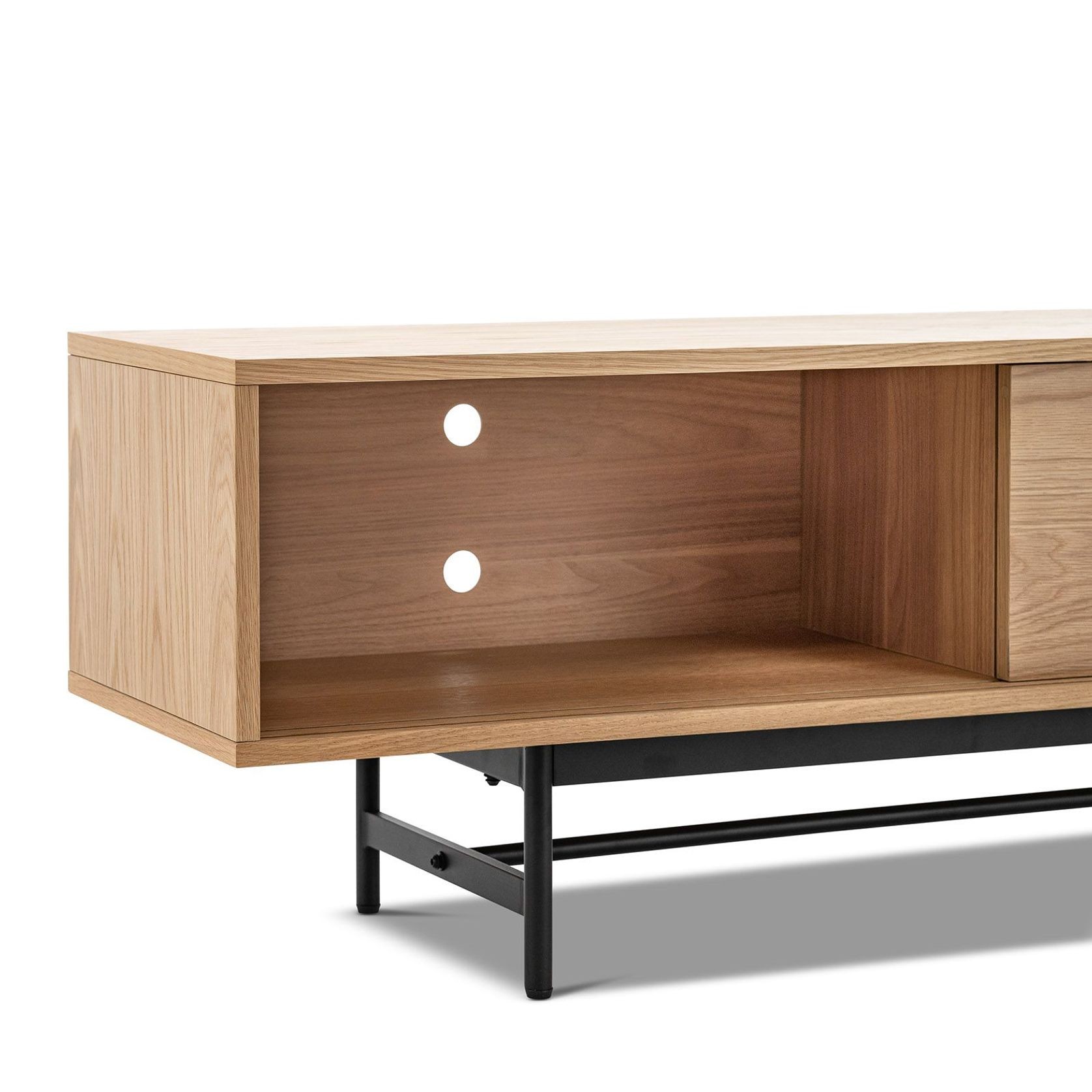 Arae 3 Door TV Entertainment Unit | 210cm | Natural Oak gallery detail image