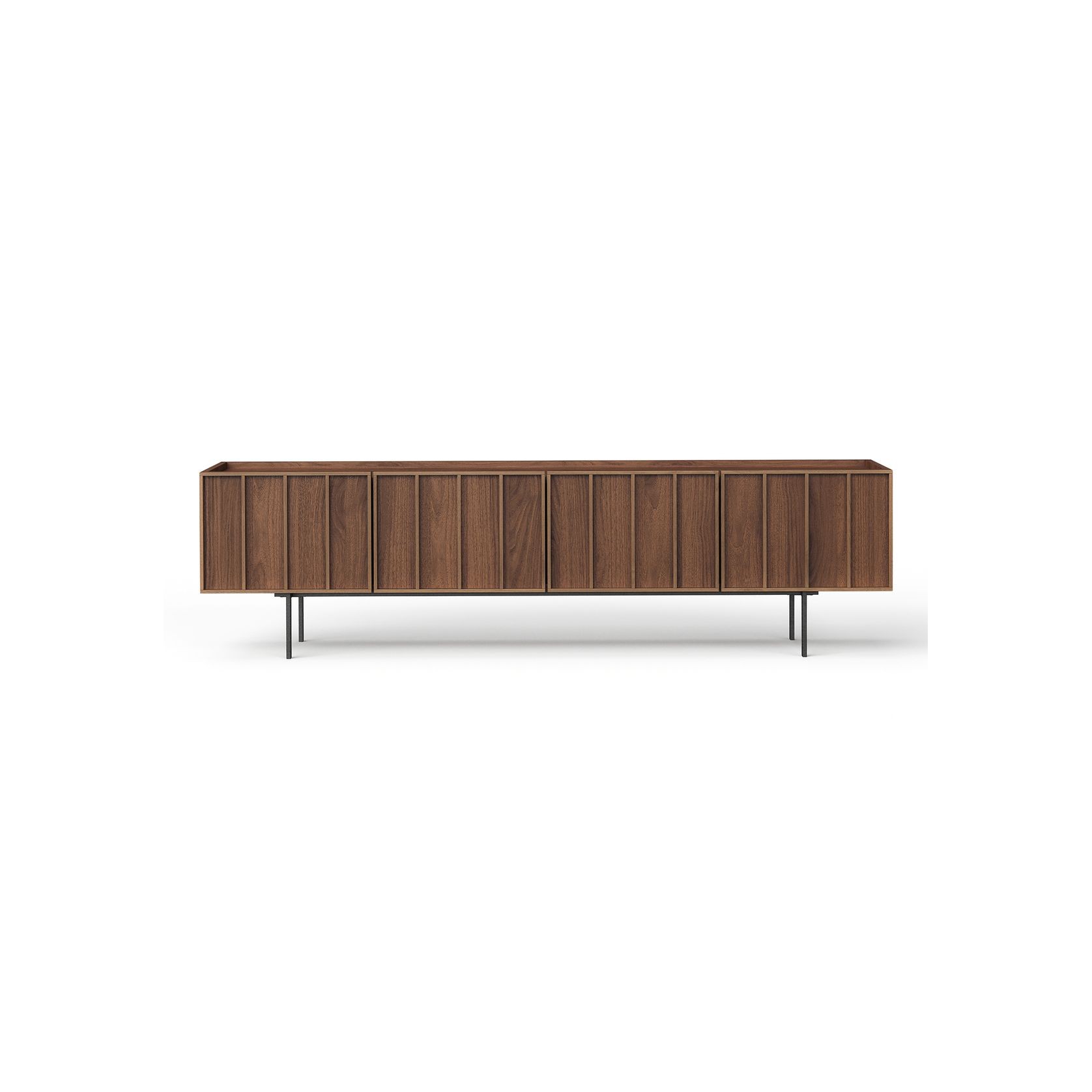 Linea 200cm TV Entertainment Unit | Light Walnut gallery detail image
