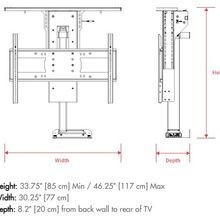 Nexus 21 Hidden TV Lift & Motorised Swivel up to 65"TV gallery detail image