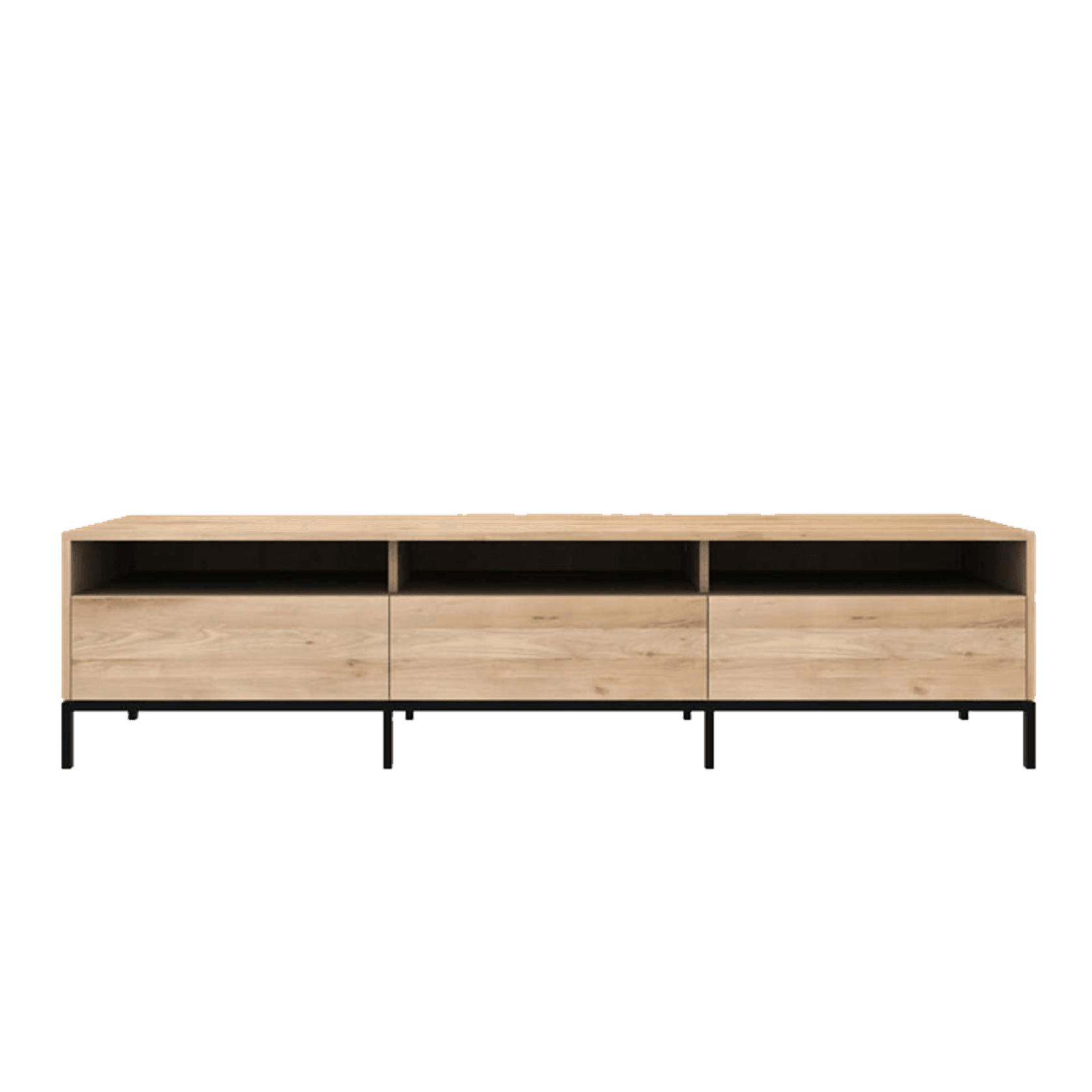 Ethnicraft | Oak Ligna TV Cupboard Black Frame gallery detail image