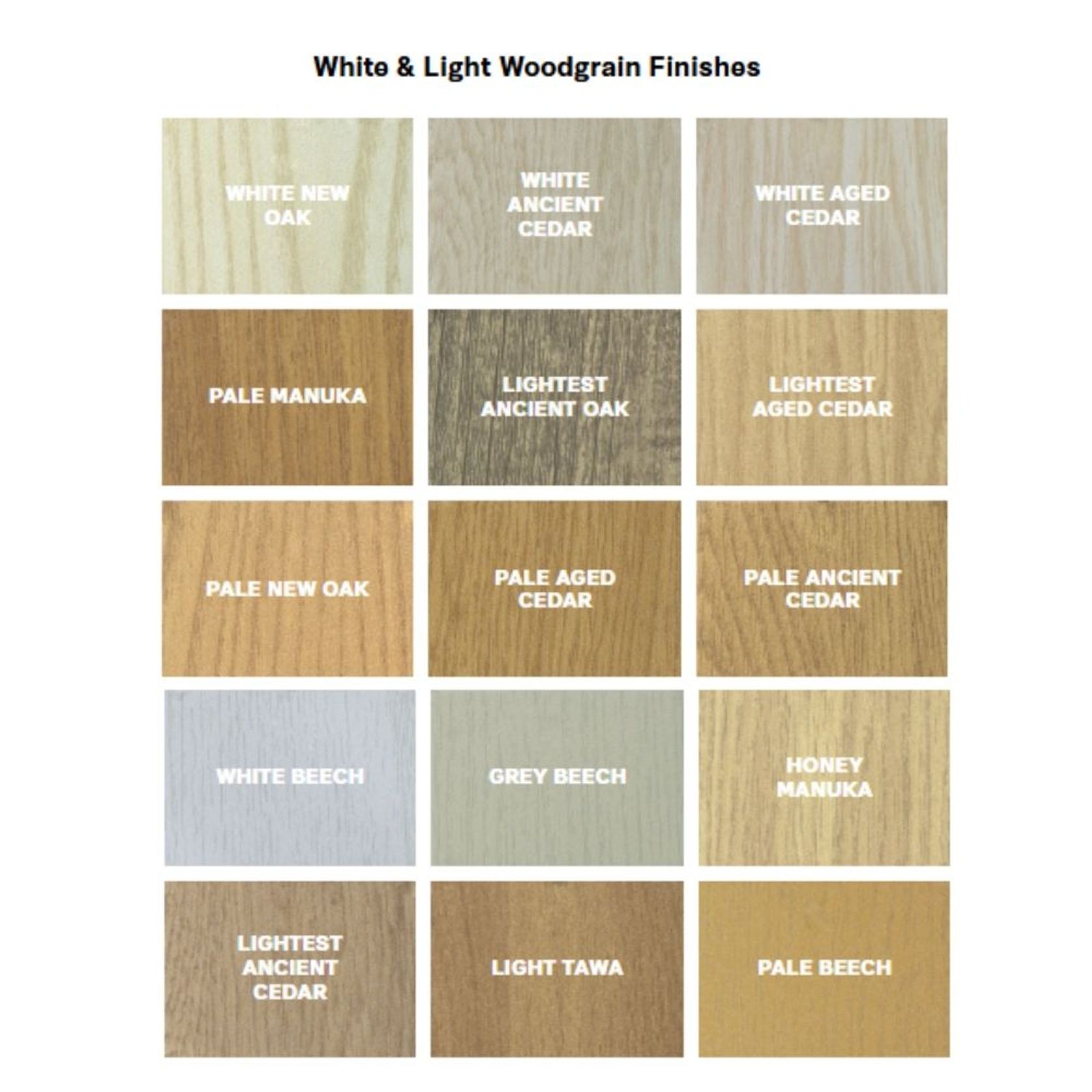 White & Light-Coloured Woodgrain Finishes gallery detail image