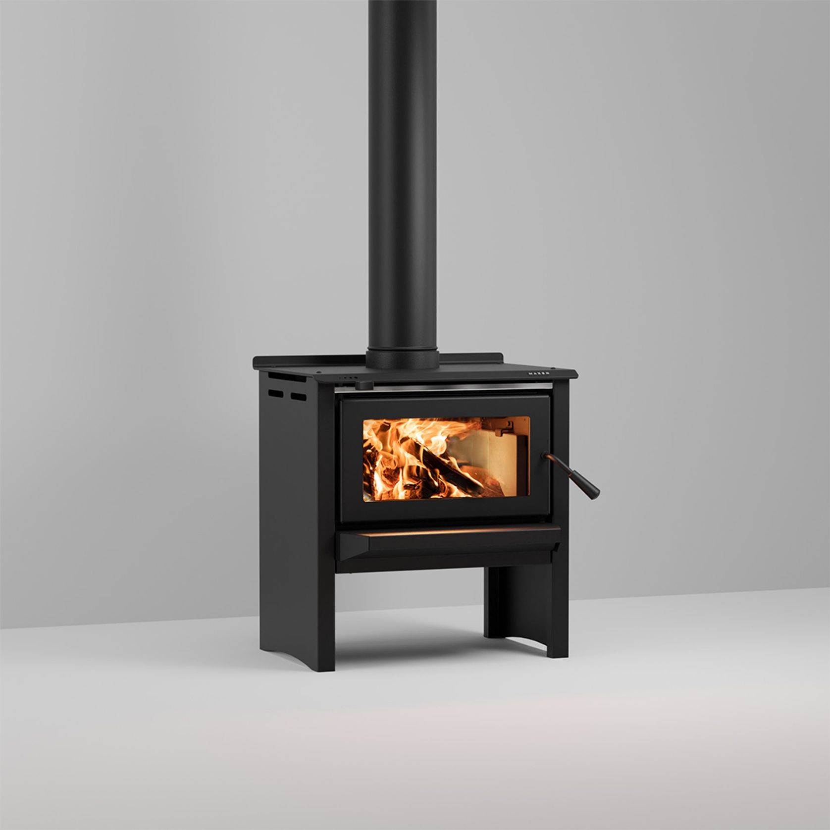Maxen Henley 250 Freestanding Wood Fireplace gallery detail image
