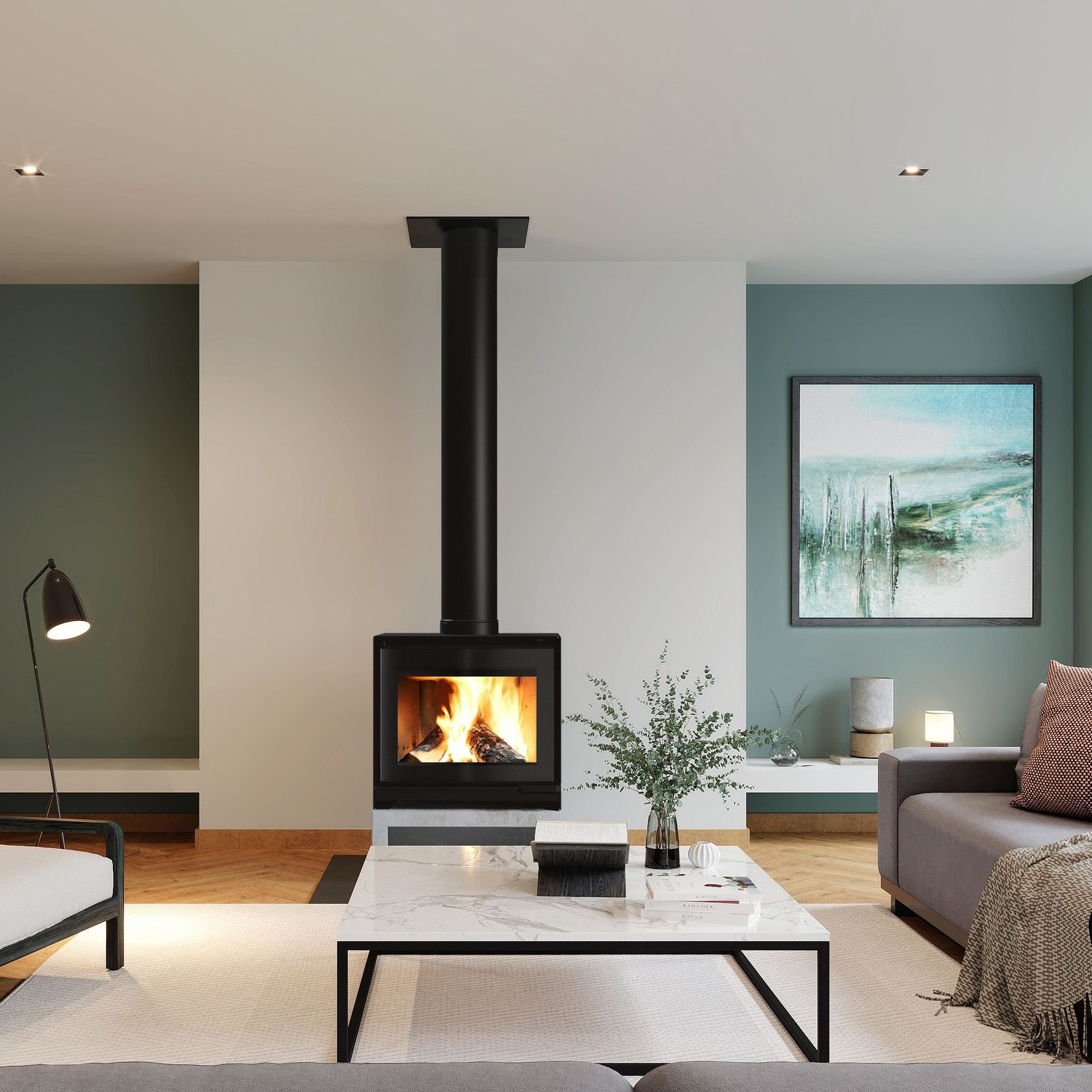 Escea TFS650 Freestanding Wood Fireplace gallery detail image