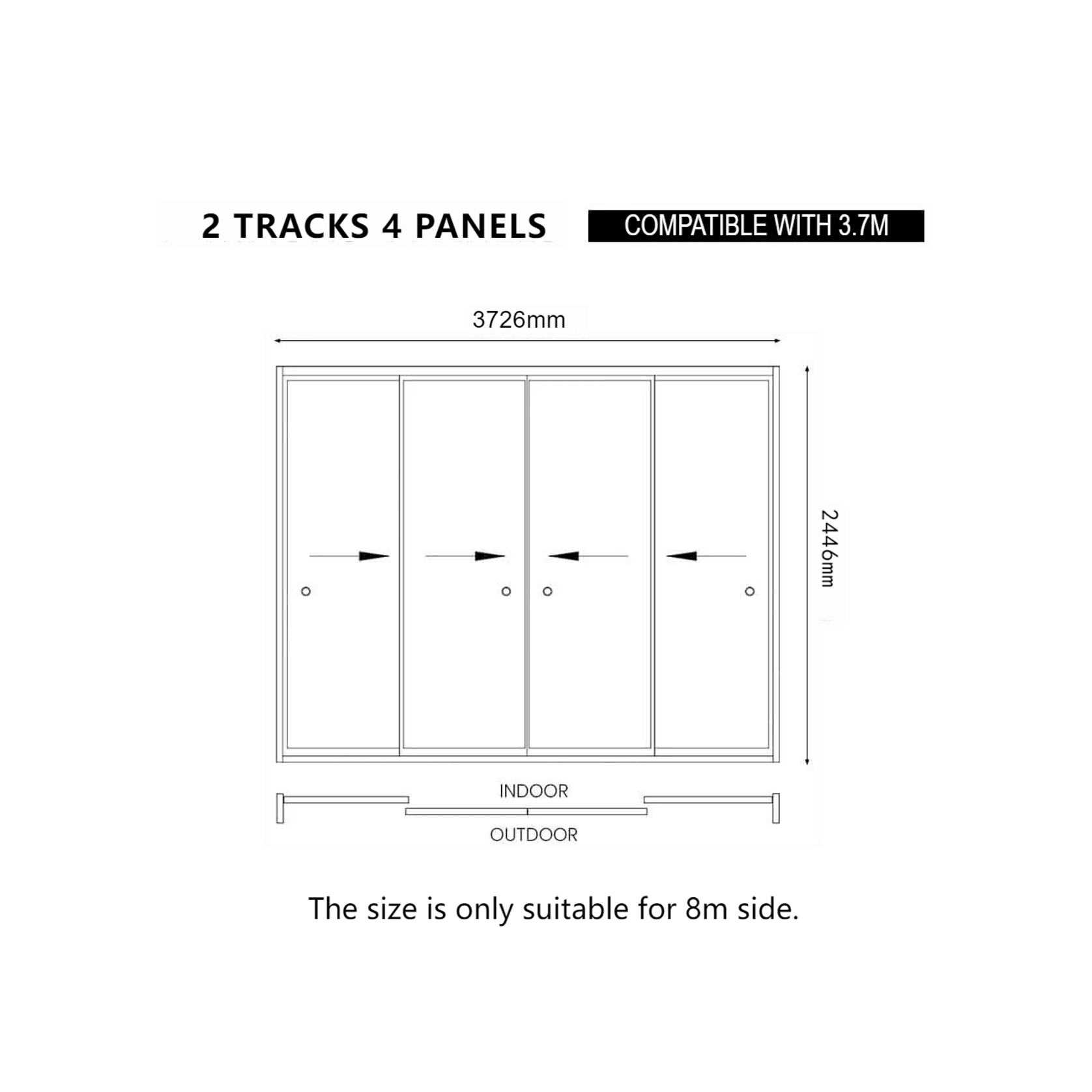 Glass Sliding Door For Caribbean Wall Mounted Pergola gallery detail image